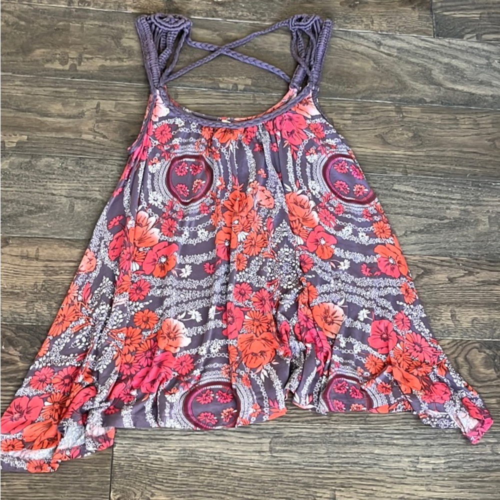 Free People Flower Pattern Top